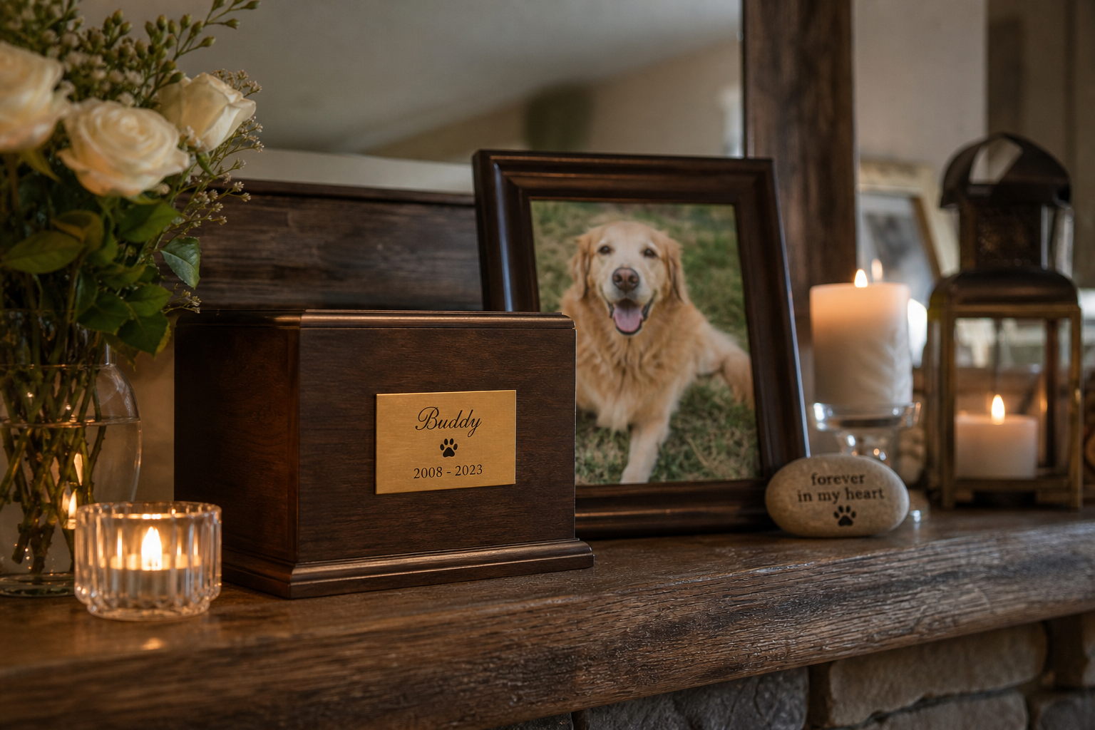 Memorial keepsake styling